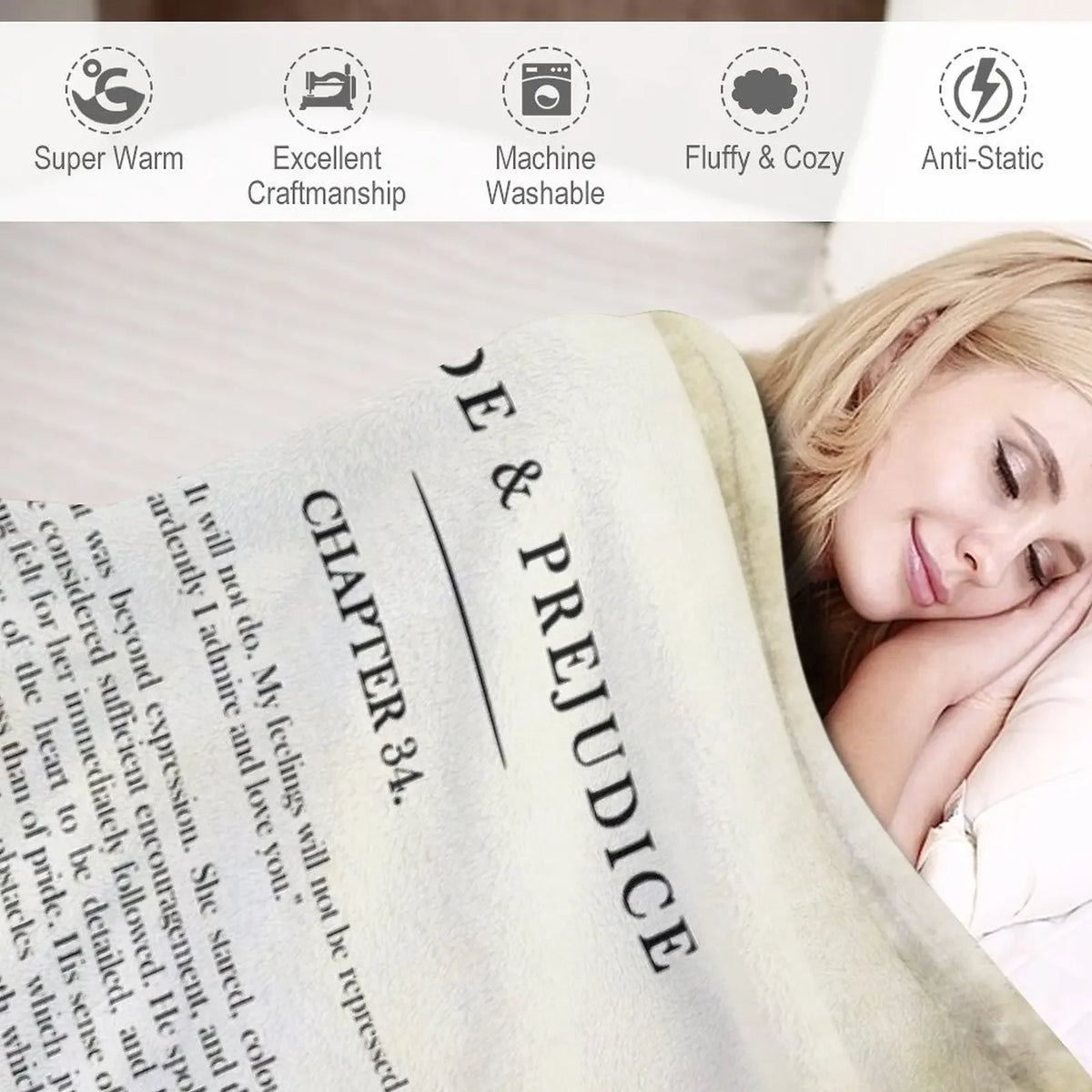 Premium Bride and Prejudice Flannel Blanket