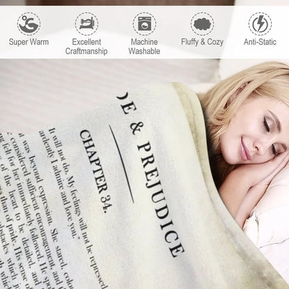 Premium Bride and Prejudice Flannel Blanket