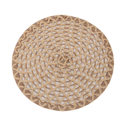 SoftSet Natural Woven Round Placemat [Set of 4]