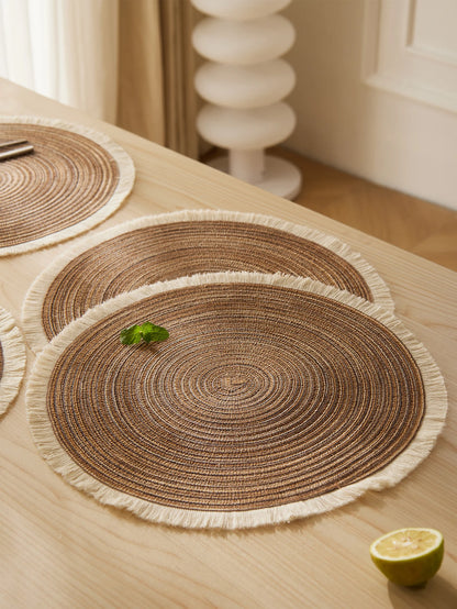 FRINGE™ Eco-Friendly Round Placemats