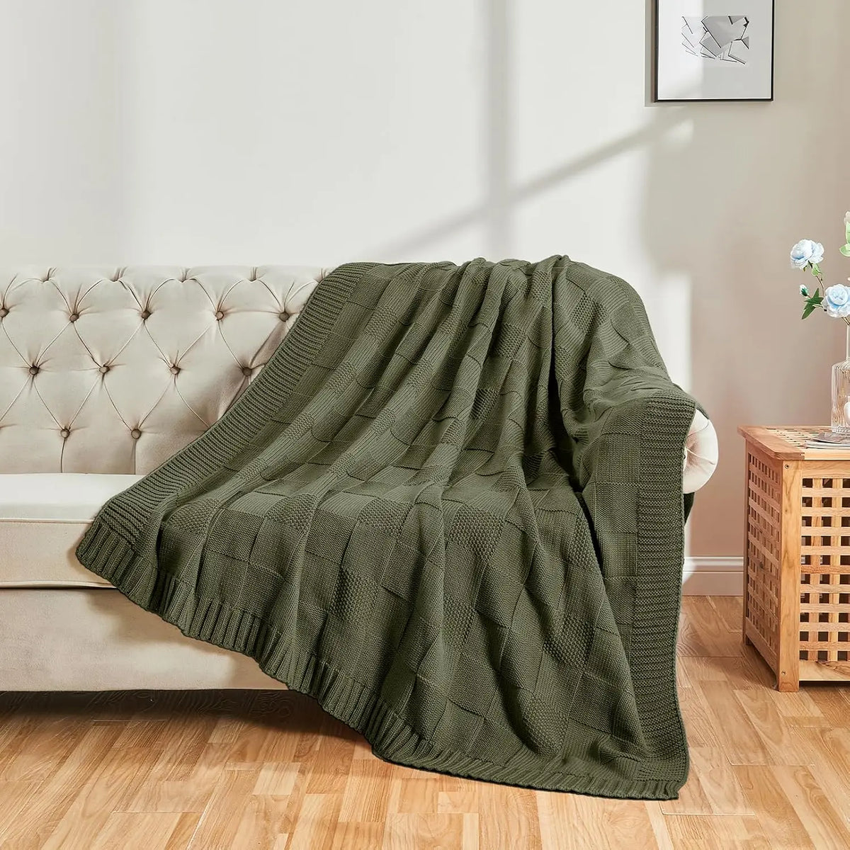 CheckLoom Luxe Knit Throw