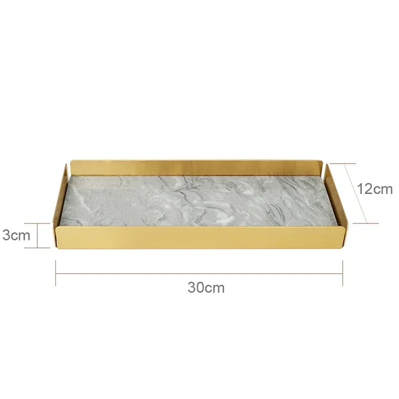 PureStone Marble Bathroom Accessories Set