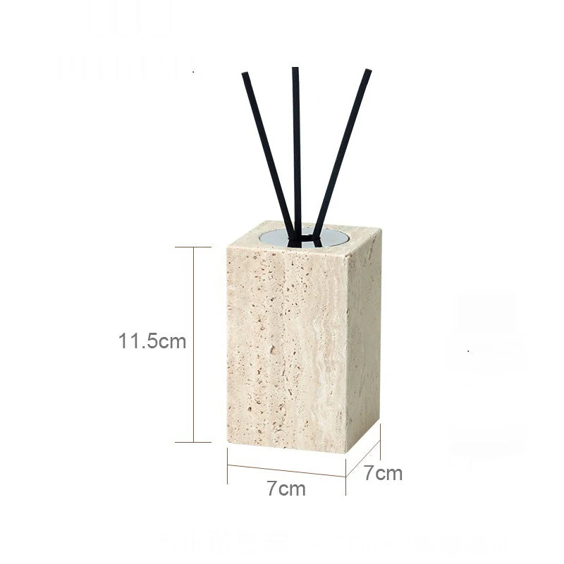 TerraStone Beige Travertine Bathroom Accessories Set