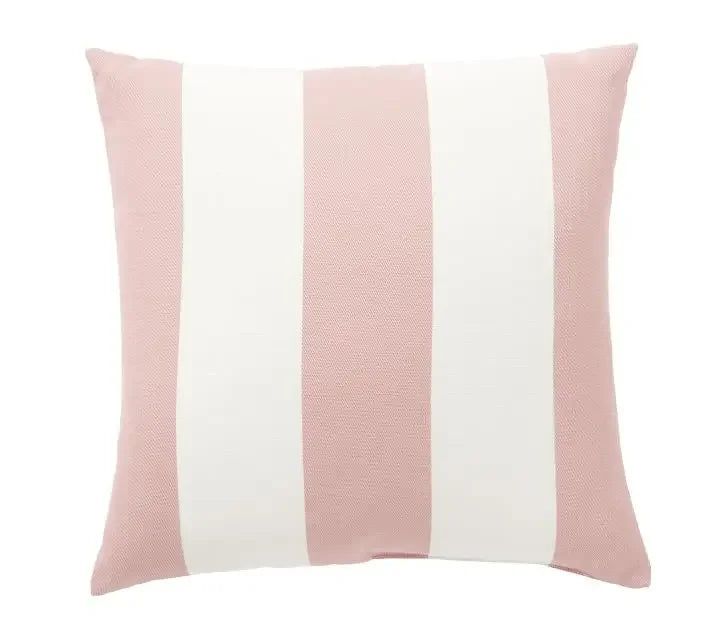 BeeCharm Striped Velvet Cushion Cover – Soft Luxury with Bee Accent