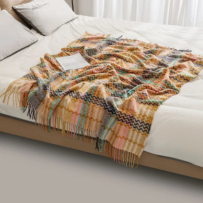 ColorDrift Throw – Limited Edition Stripe Blanket
