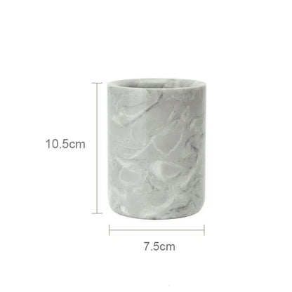 PureStone Marble Bathroom Accessories Set