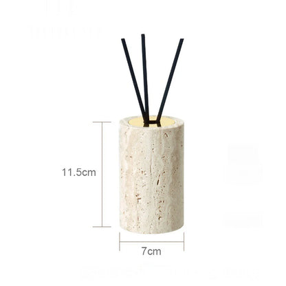 TerraStone Beige Travertine Bathroom Accessories Set
