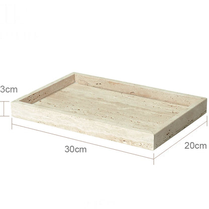 TerraStone Beige Travertine Bathroom Accessories Set