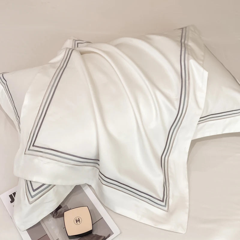 LuxeCotton 400TC Hotel-Style Embroidered Bedding Set