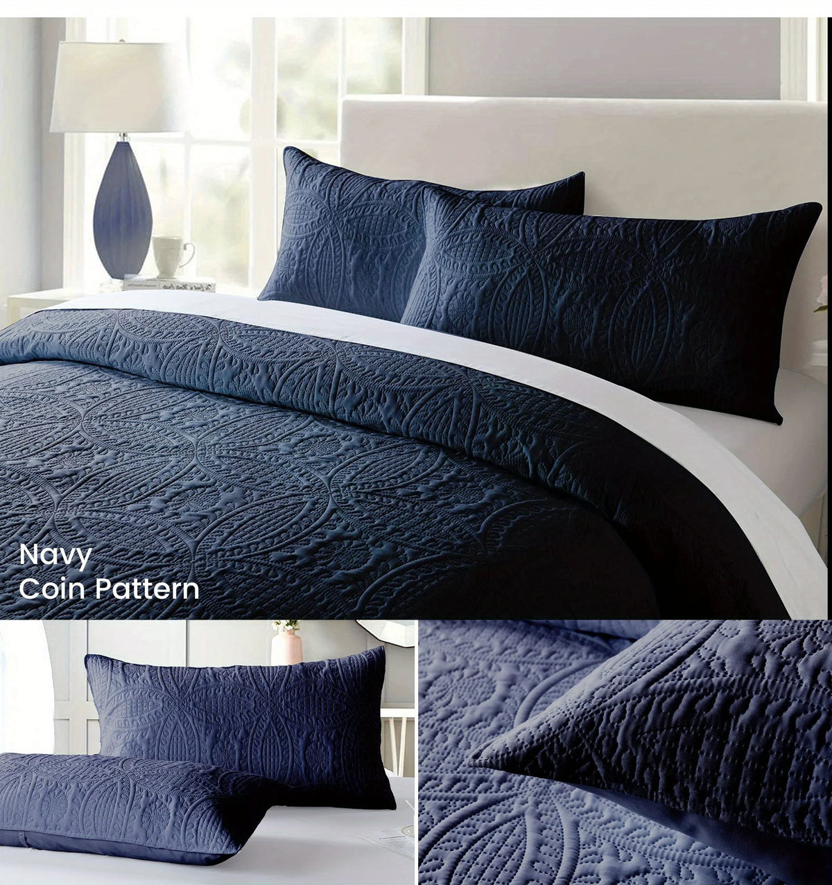 CloudEase™ Lightweight Soft Quilt Bedspread Coverlet Set