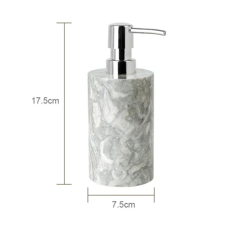 PureStone Marble Bathroom Accessories Set