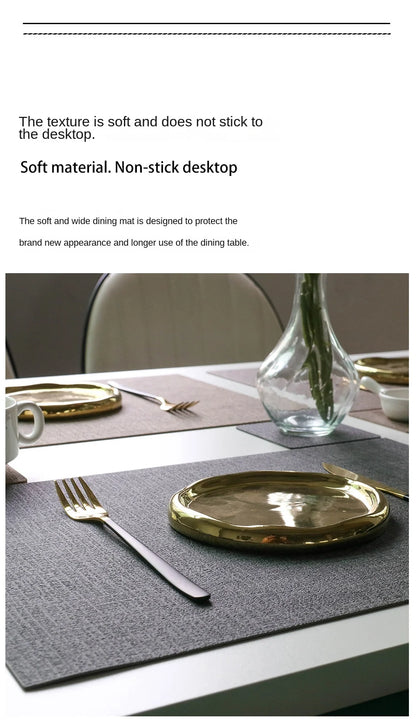 ShieldMat™ Vinyl Placemats – Set of 4 | Waterproof, Non-Slip & Heat Resistant