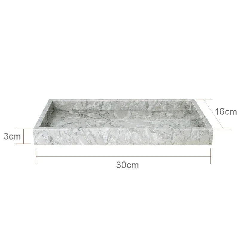 PureStone Marble Bathroom Accessories Set