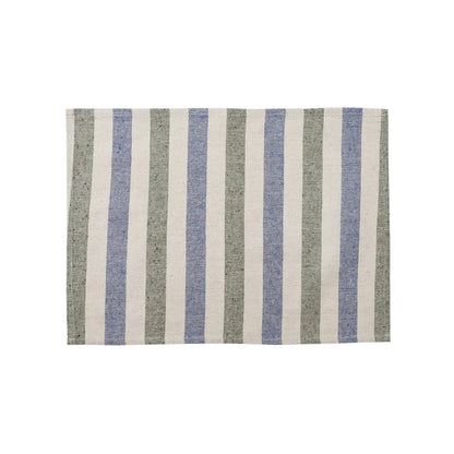 StripeNest – Square Cotton Non-Slip Table Placemats (Set of
