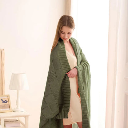CheckLoom Luxe Knit Throw