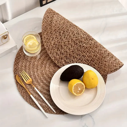 SoftSet Natural Woven Round Placemat [Set of 4]