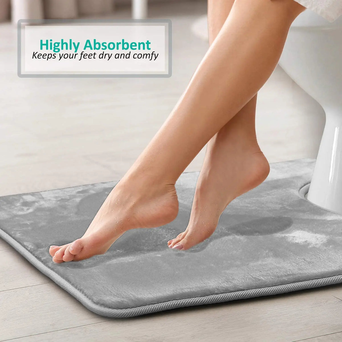 VelvetCloud Bath Mat Set