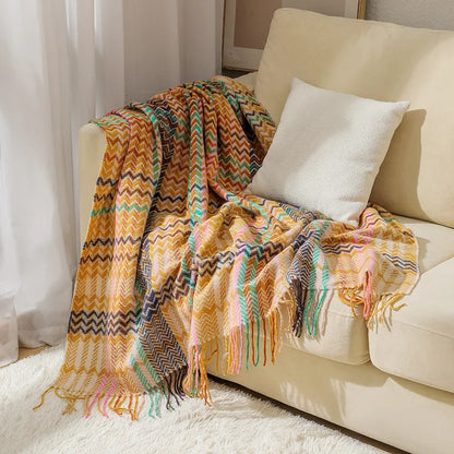 ColorDrift Throw – Limited Edition Stripe Blanket