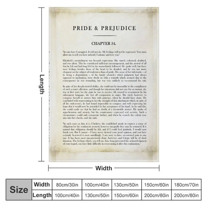 Premium Bride and Prejudice Flannel Blanket