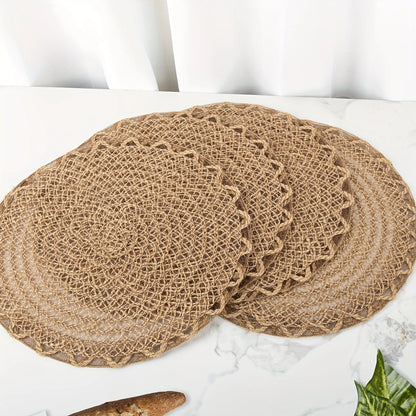 SoftSet Natural Woven Round Placemat [Set of 4]