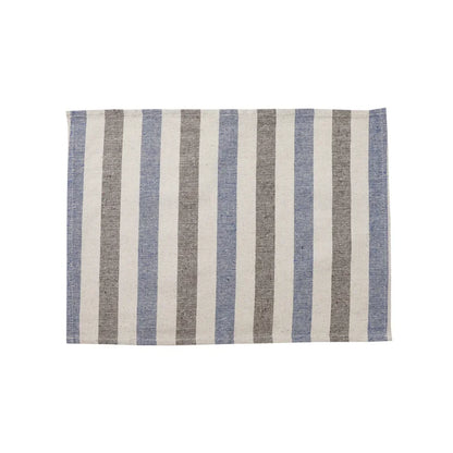 StripeNest – Square Cotton Non-Slip Table Placemats (Set of