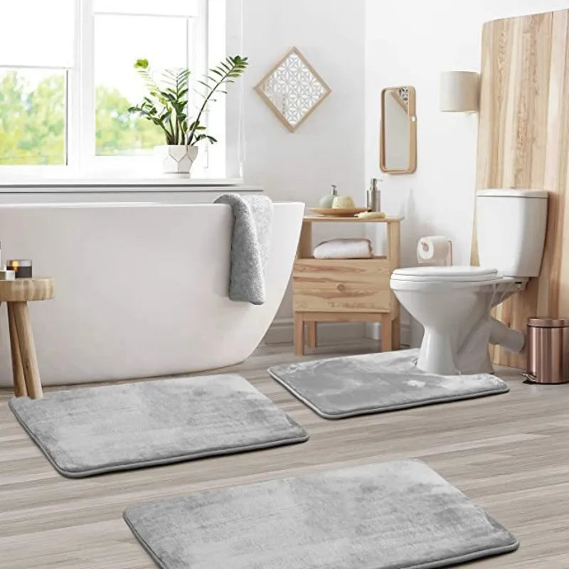 VelvetCloud Bath Mat Set