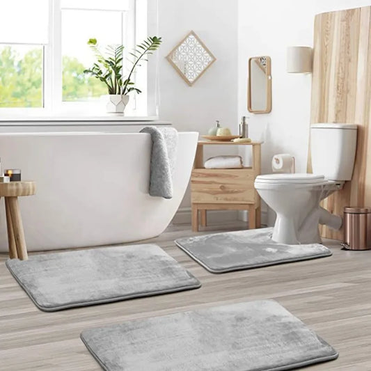 VelvetCloud Bath Mat Set