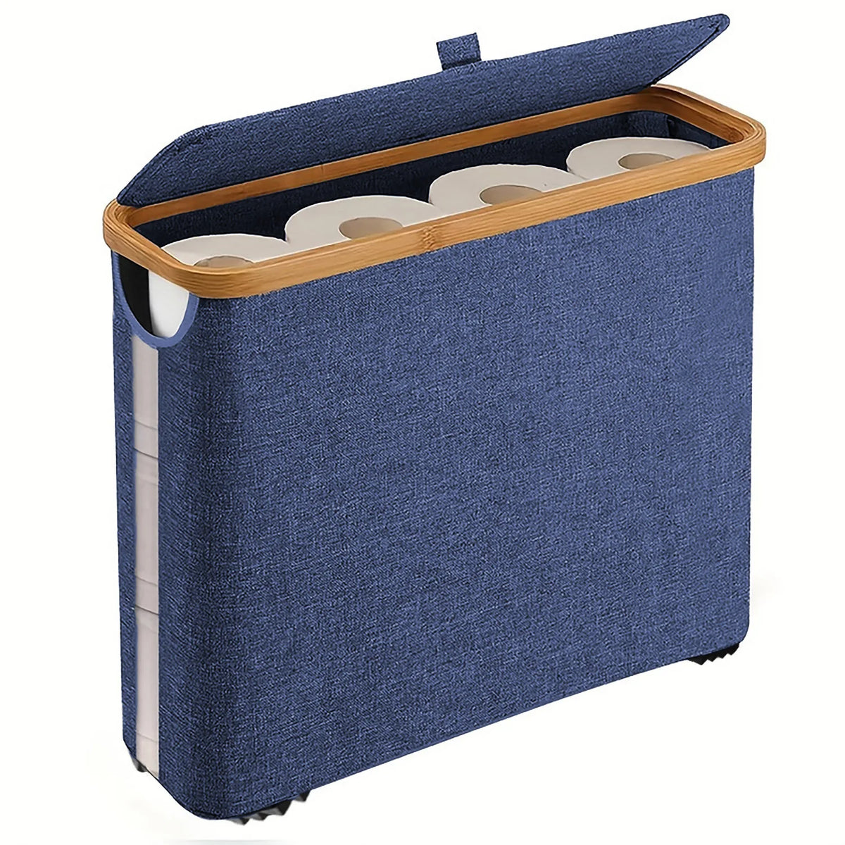 BambooLid Bathroom Storage Basket