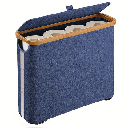 BambooLid Bathroom Storage Basket