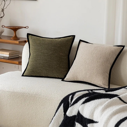 CleanEdge  Minimalist solid colour Pillowcover