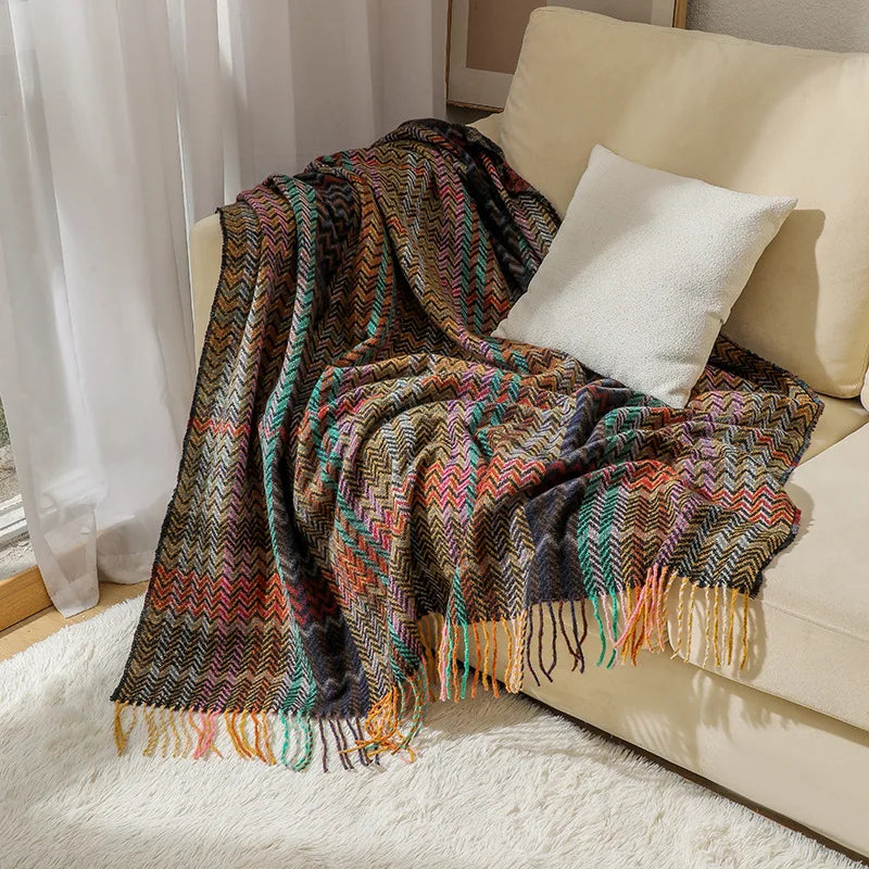 ColorDrift Throw – Limited Edition Stripe Blanket