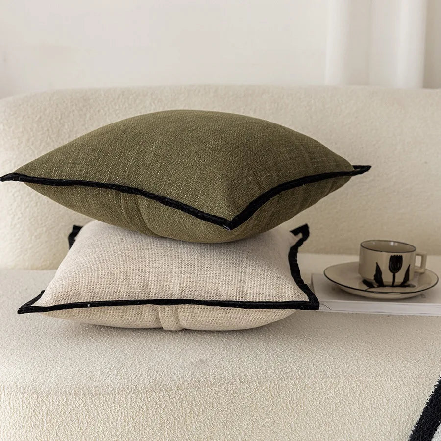 CleanEdge  Minimalist solid colour Pillowcover