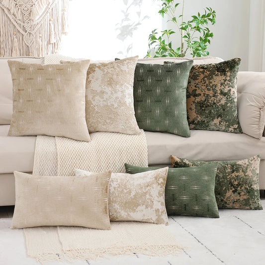 Heritage Plaid Jacquard Velvet Cushion